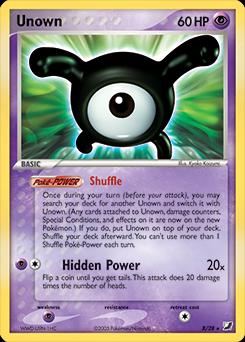 Unown (X) X/28 - EX Unseen Forces