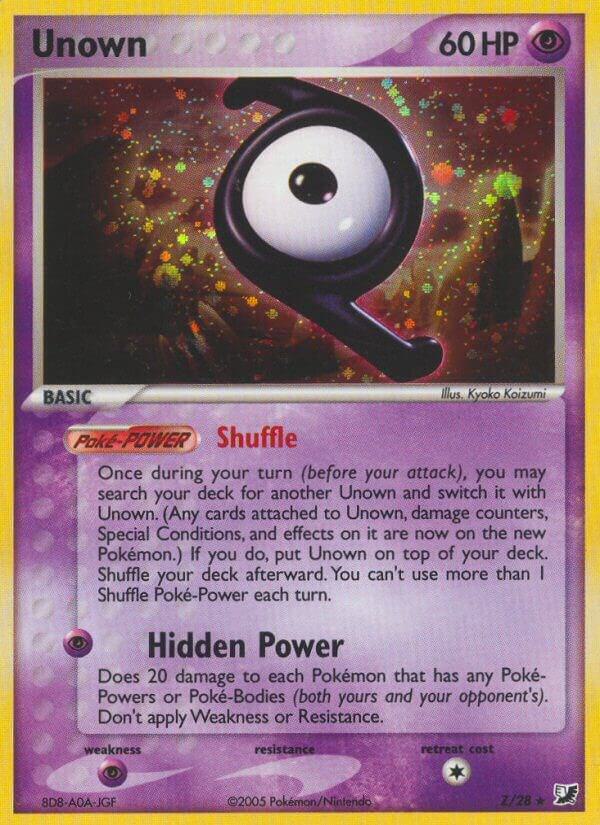 Unown (Z) Z/28 - EX Unseen Forces