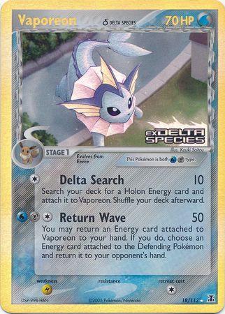 Vaporeon 18/113 - EX Delta Species