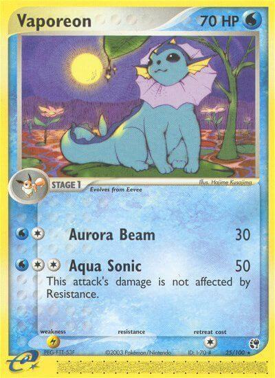 Vaporeon 25/100 - EX Sandstorm