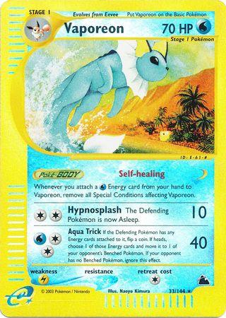 Vaporeon 33/144 - Skyridge