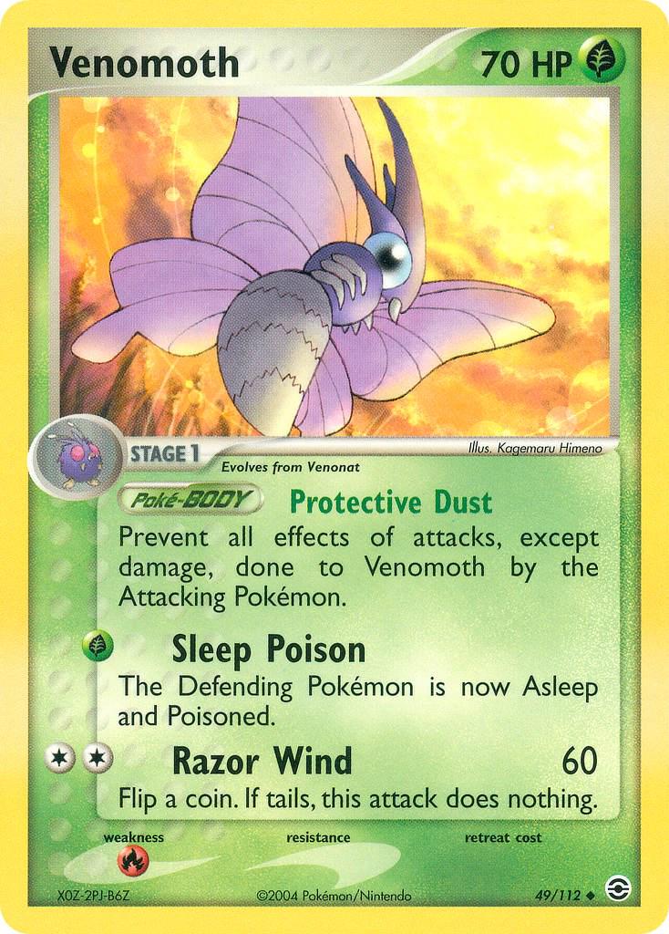 Venomoth 49/112 - EX Fire Red & Leaf Green