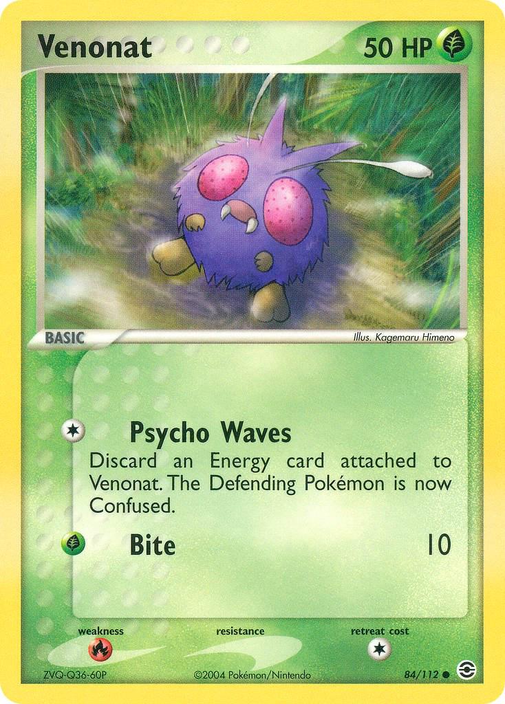 Venonat 84/112 - EX Fire Red & Leaf Green