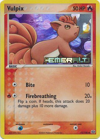 Vulpix 72/106 - EX Emerald