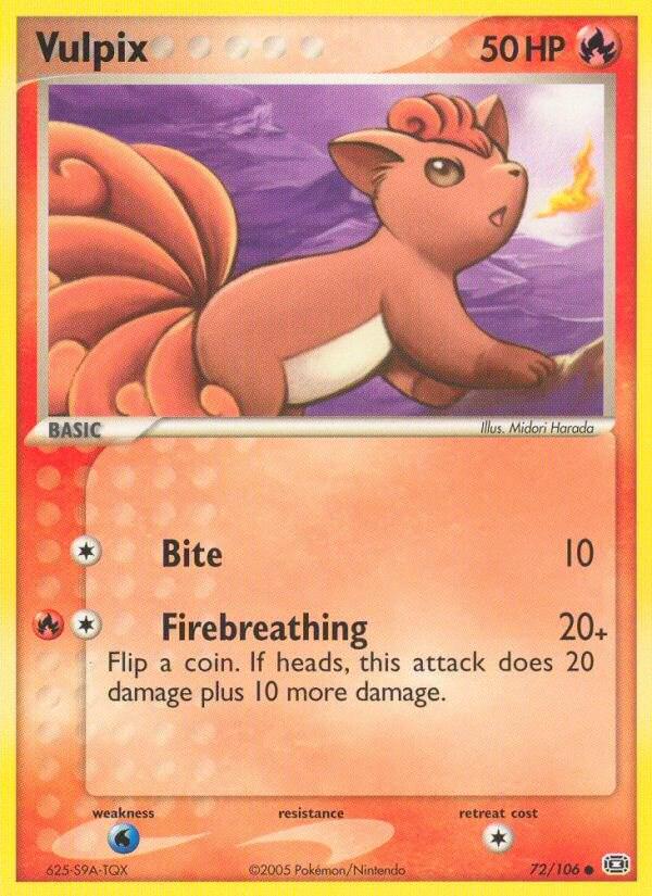 Vulpix 72/106 - EX Emerald