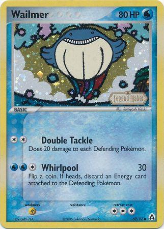 Wailmer 69/92 - EX Legend Maker