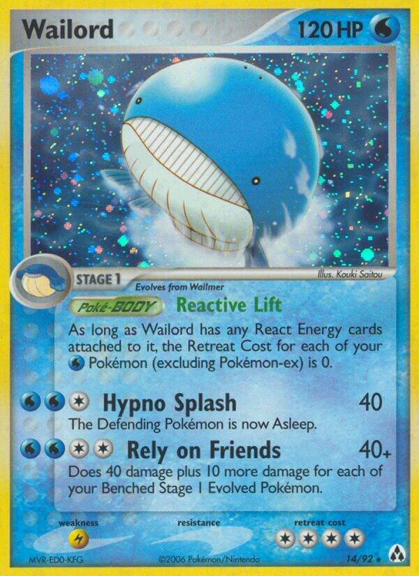 Wailord 14/92 - EX Legend Maker
