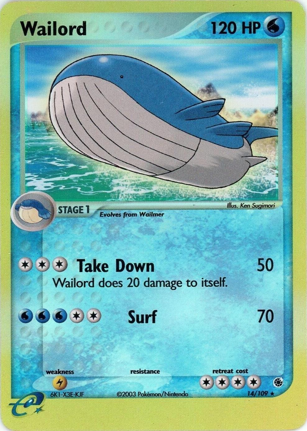 Wailord 14/109 - EX Ruby & Sapphire