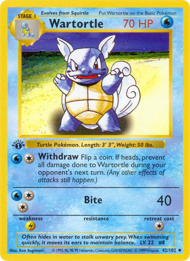 Wartortle 42/102 - Base Set