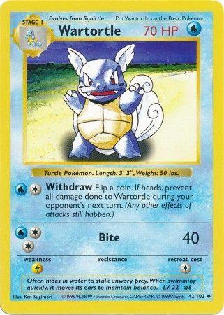 Wartortle 42/102 - Base Set