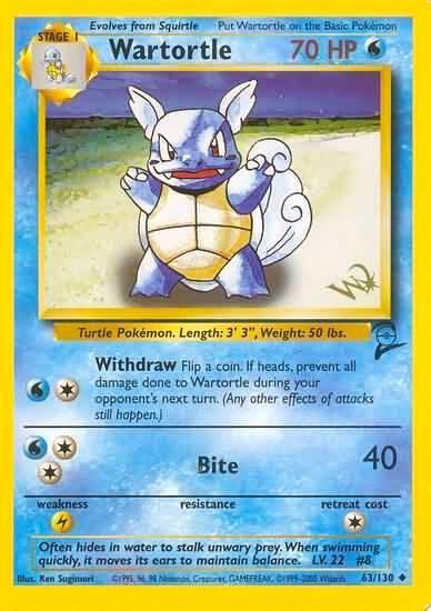 Wartortle 63/130 - Base Set 2