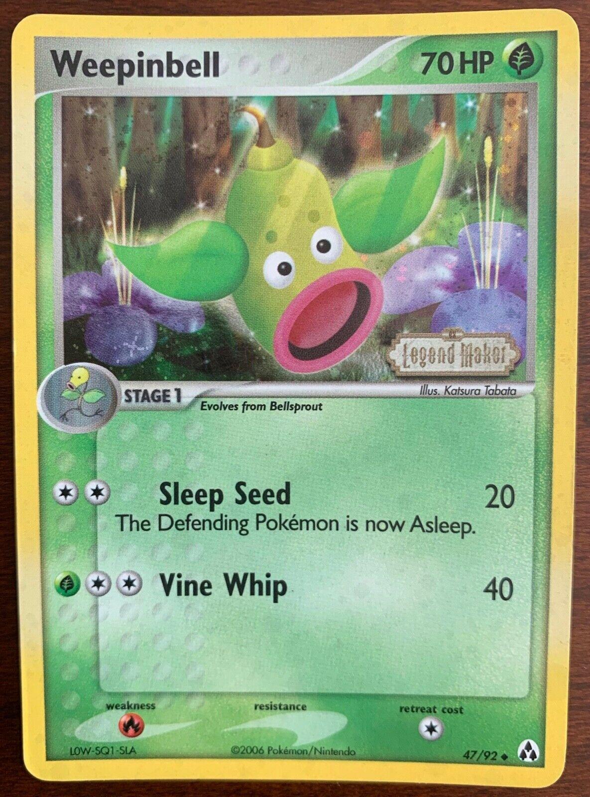 Weepinbell 47/92 - EX Legend Maker