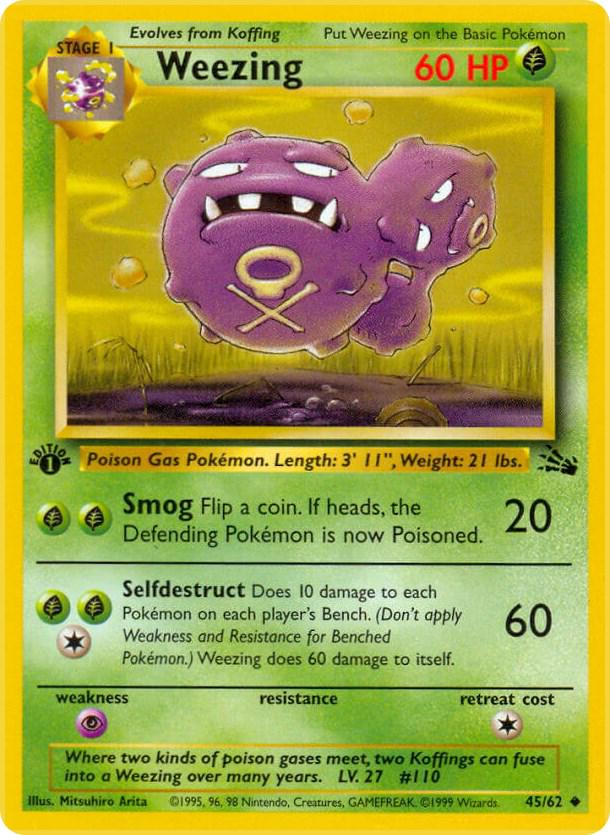 Weezing 45/62 - Fossil Set