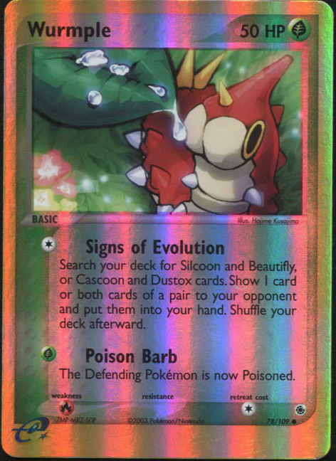 Wurmple 78/109 - EX Ruby & Sapphire