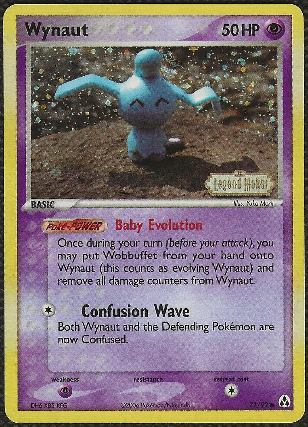 Wynaut 71/92 - EX Legend Maker