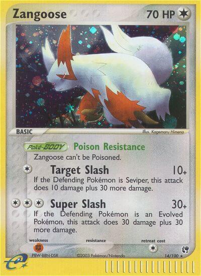 Zangoose 14/100 - EX Sandstorm