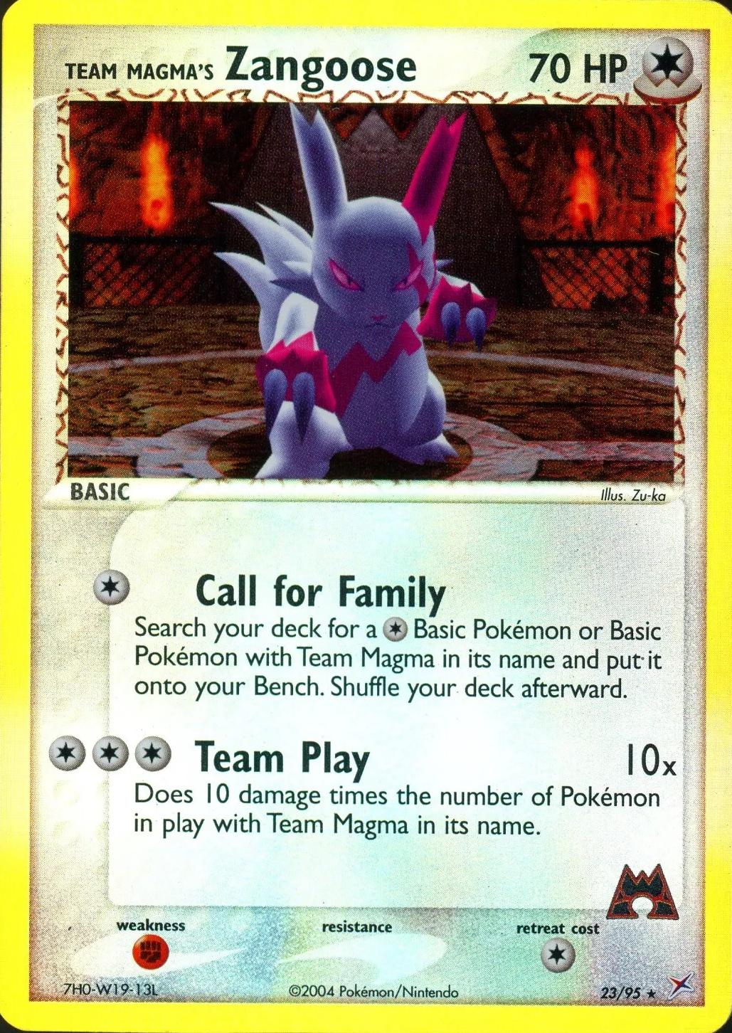Zangoose 23/95 - EX Team Magma vs Team Aqua