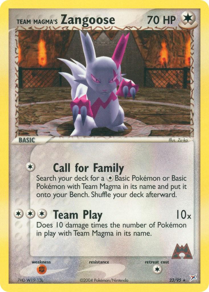 Zangoose 23/95 - EX Team Magma vs Team Aqua