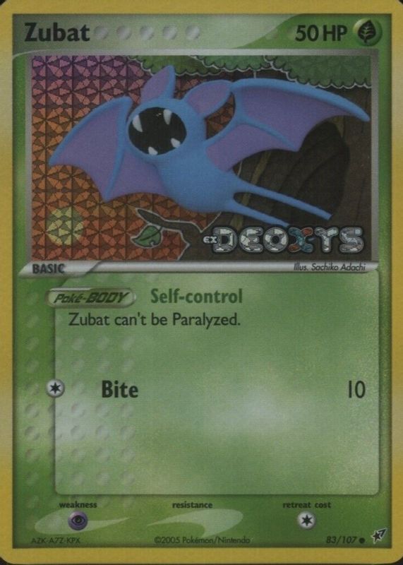 Zubat 83/107 - EX Deoxys
