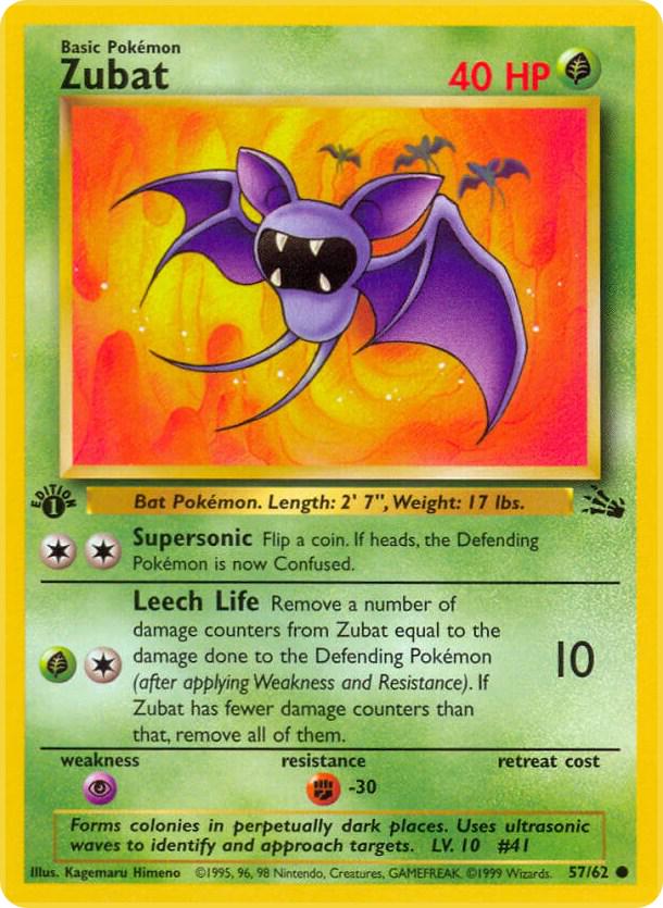 Zubat 57/62 - Fossil Set