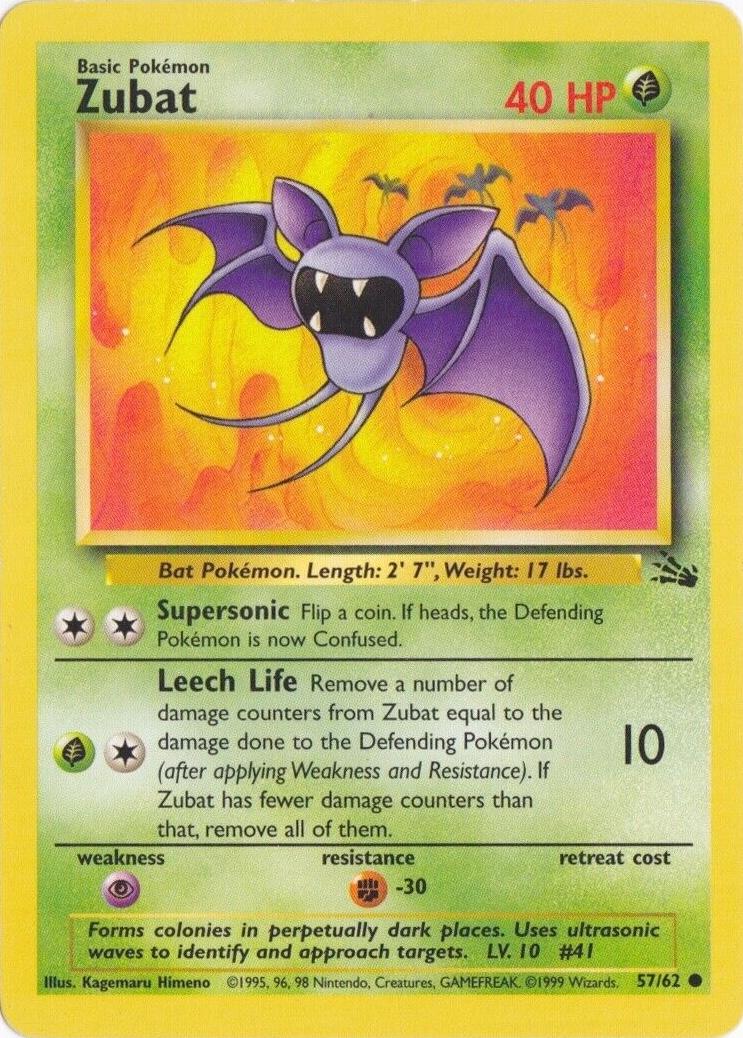 Zubat 57/62 - Fossil Set